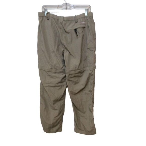 THE North Face Pants With Removable Legs Convert To Short Women Large Khaki Nylo - Picture 2 of 3